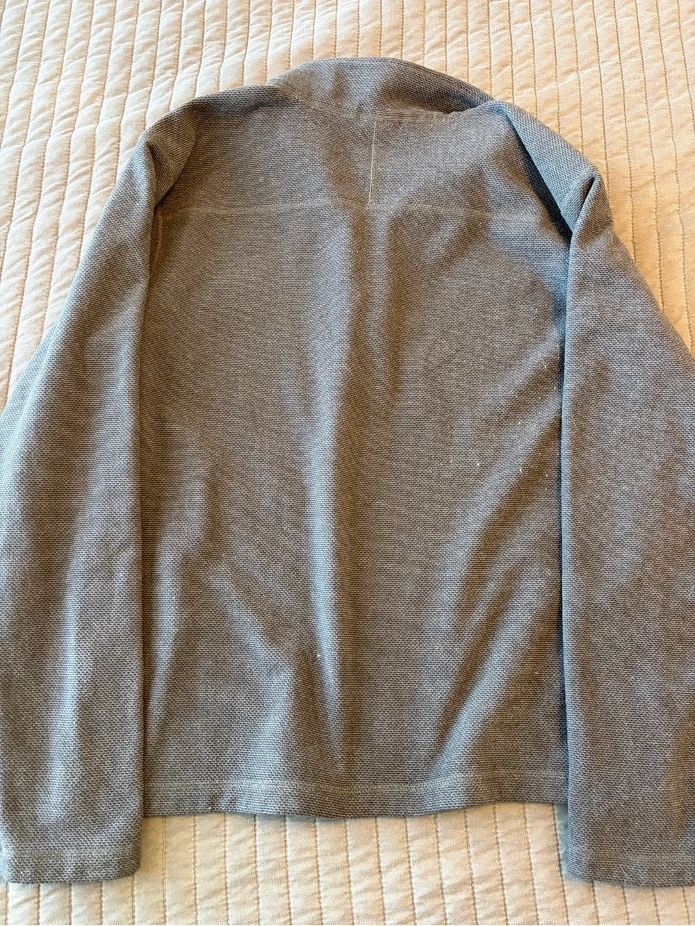 The North Face Mens 1/4‎ Zip Sweater Fleece Pullover Charcoal Gray Size L